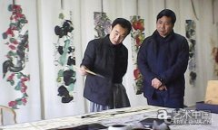 画家王迪与王蔚波等在豫交流 书画笔墨共迎春节到来