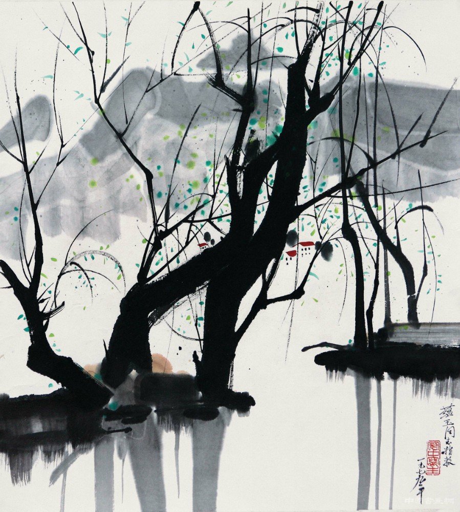 中西绘画艺术比较——笔墨线画与彩色油画