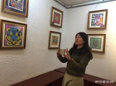 师生绘画作品展亮相拉萨市根敦群佩艺术沙龙