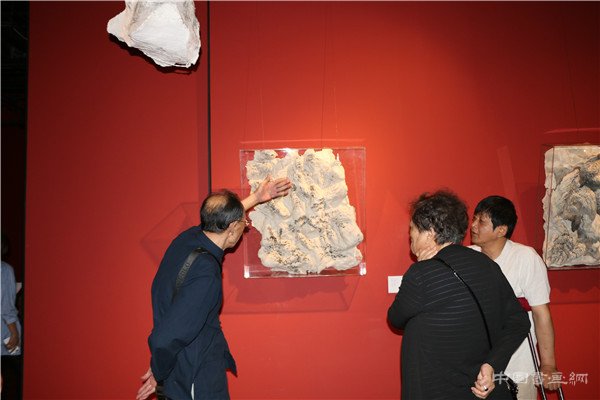 “凹凸丹青—胡又笨新作展”在北京陶然天艺术沙龙举行