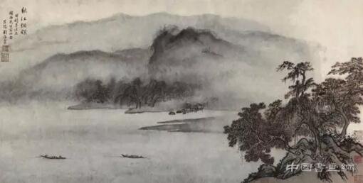 中国嘉德春拍：周颖南藏刘海粟《秋江烟暝》