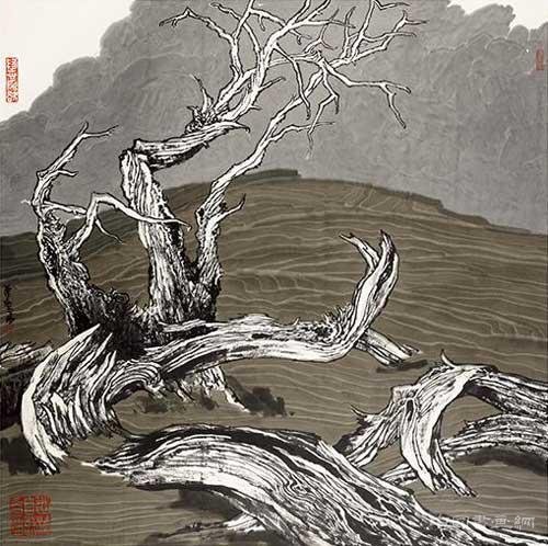 “情牵丝路 不朽胡杨”周尊圣胡杨作品展隆重开幕