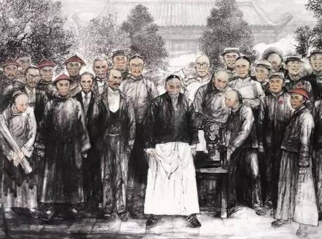 中国画院中国画名家采风团走进藏族汇报展开幕