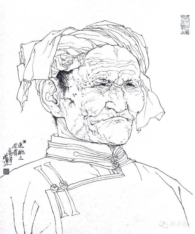 绘画小课堂| 古人今人,男人女人,白描人物怎么画?一一击破