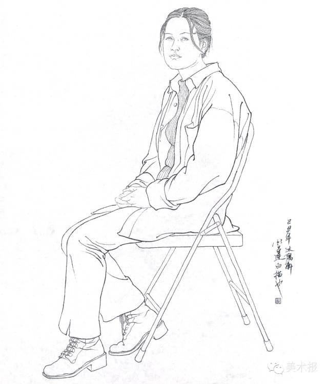 绘画小课堂| 古人今人,男人女人,白描人物怎么画?一一击破
