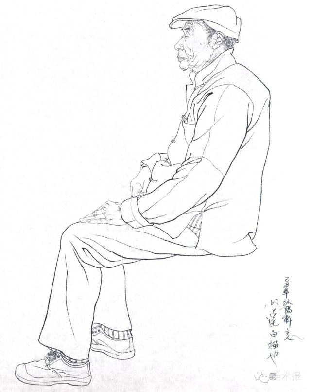 绘画小课堂| 古人今人,男人女人,白描人物怎么画?一一击破