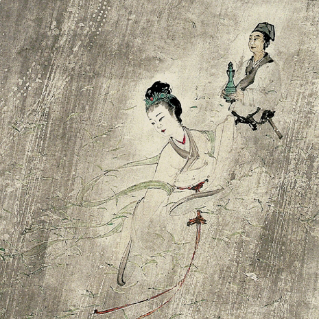 傅抱石泉瀑雨声题材的美学特征