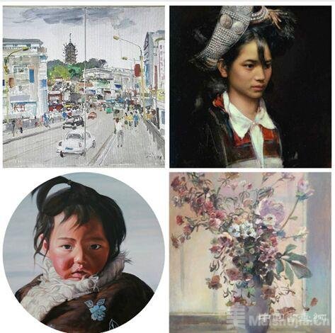 北京秋季四人油画作品邀请展一在西城区第一文化馆开幕
