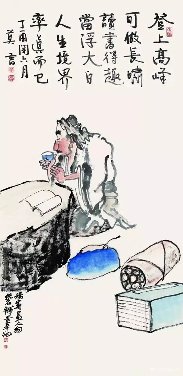 “吴悦石、莫言、杨华山翰墨三人行”行至威海