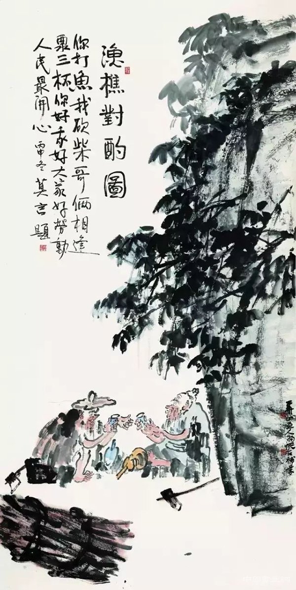 “吴悦石、莫言、杨华山翰墨三人行”行至威海