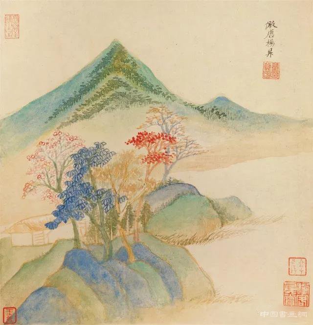 日本绘画对晚明“没骨山水”的影响