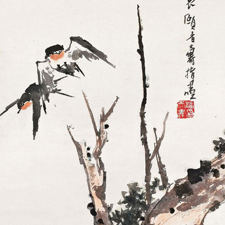 潘天寿指墨画艺术及市场