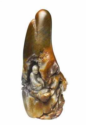 清代玉山子 “山中”有诗也有画