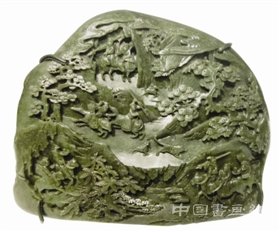清代玉山子 “山中”有诗也有画
