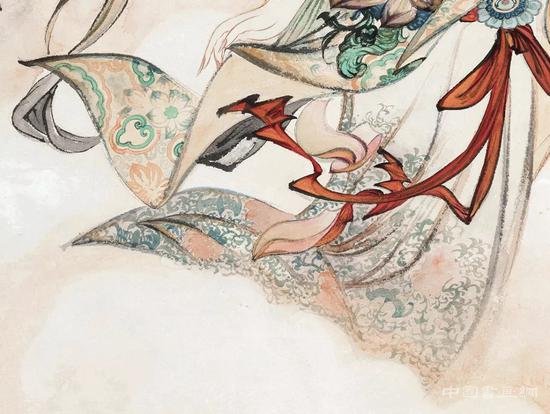 张大千人物画在华艺国际秋拍 “天女散花”
