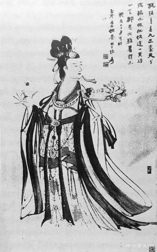 张大千人物画在华艺国际秋拍 “天女散花”