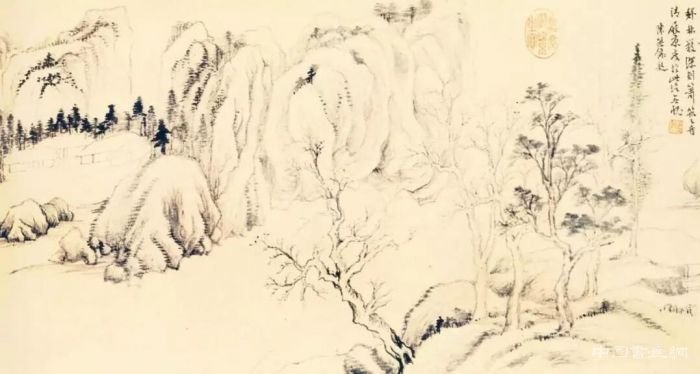 董其昌山水画的两种面貌
