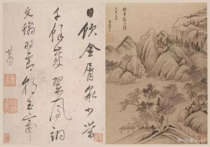 董其昌山水画的两种面貌