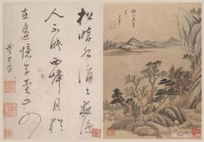 董其昌山水画的两种面貌