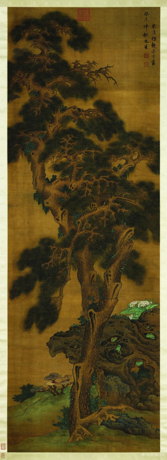 台北故宫博物院展出五件明代巨幅名画