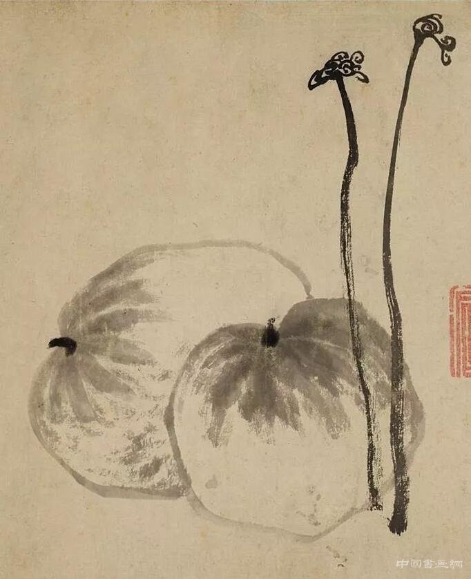 愈简愈元:八大山人《蕨瓜图》