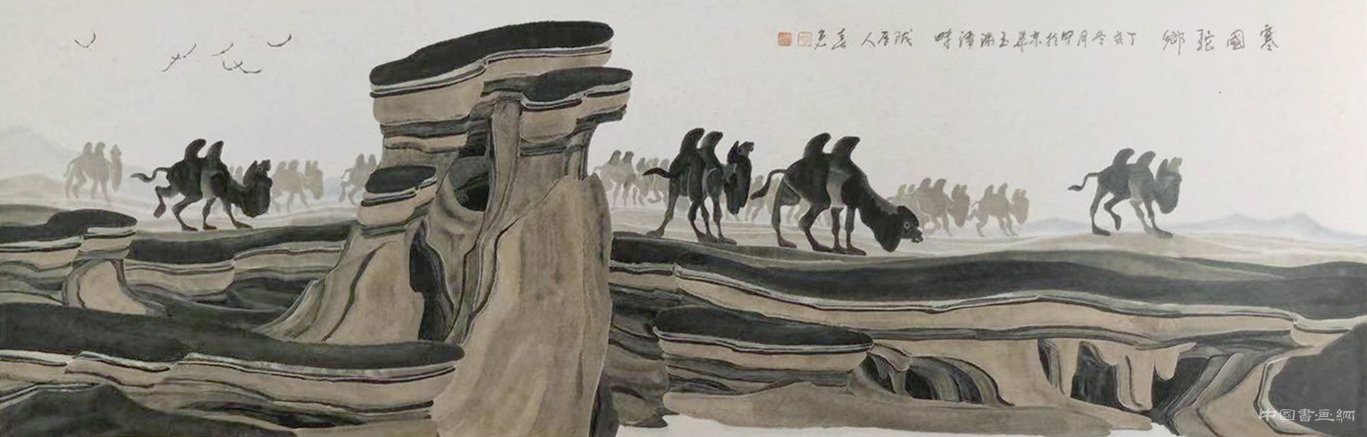 舒春光的西部大漠山水画——中国画的新声
