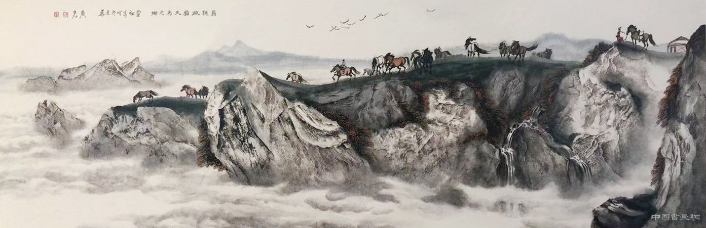 舒春光的西部大漠山水画——中国画的新声