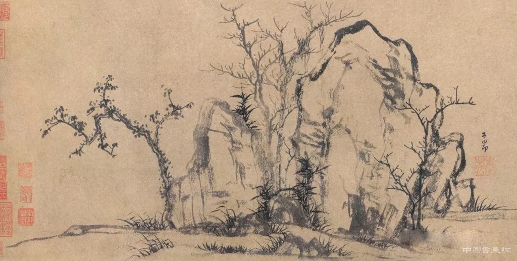 古代绘画款识书法