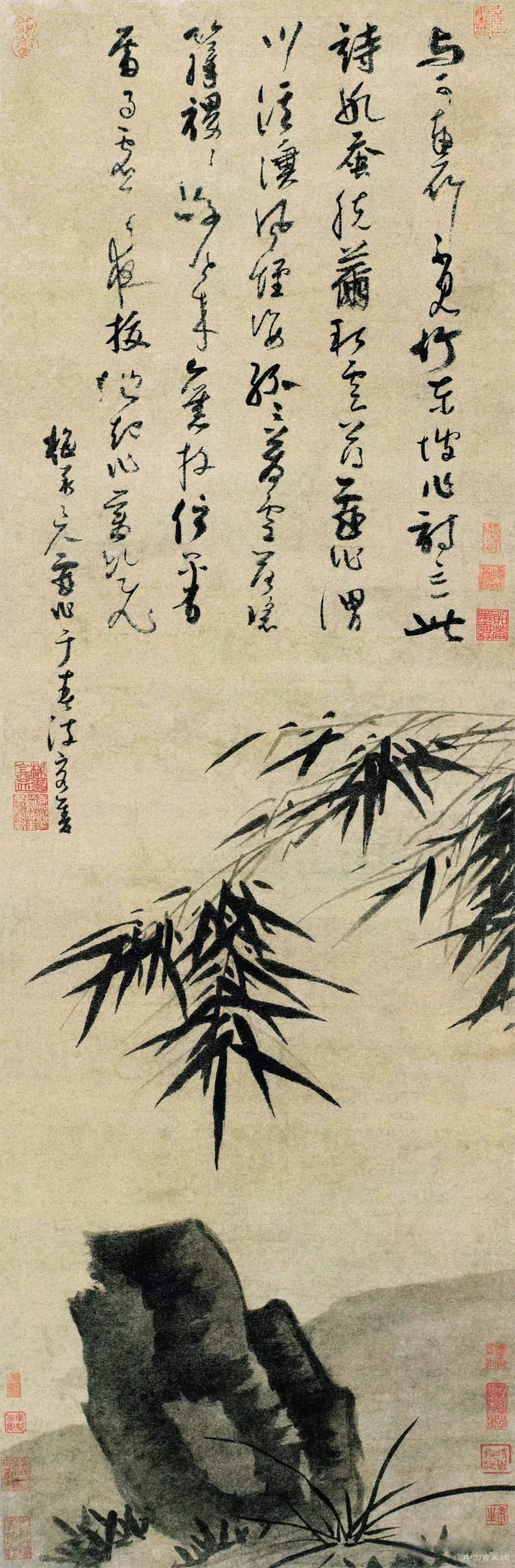 古代绘画款识书法