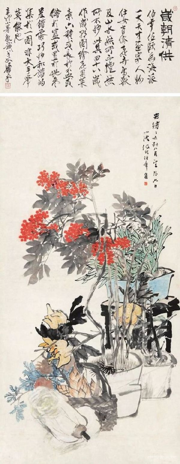 “金盏银台”与文物:古画、盆景、服饰中的水仙