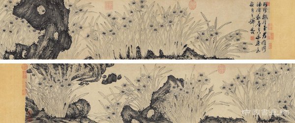 “金盏银台”与文物:古画、盆景、服饰中的水仙
