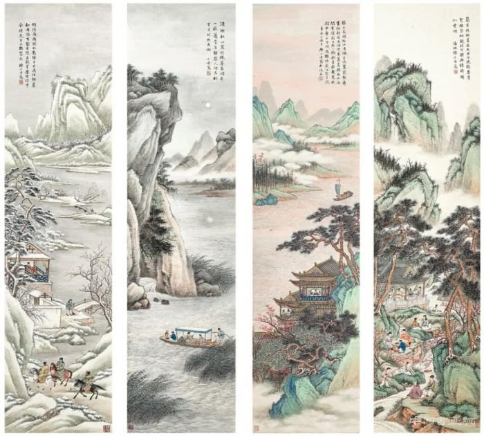 陈达《四时山水》领衔2020“雅趣东方”拍场