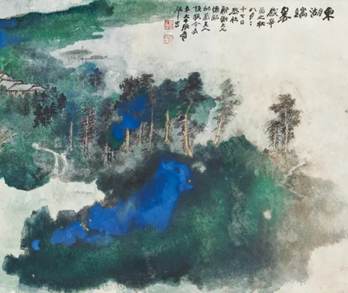 <b> 佳士得将呈献张大千晚年泼彩巨作《东湖瑞翠》</b>