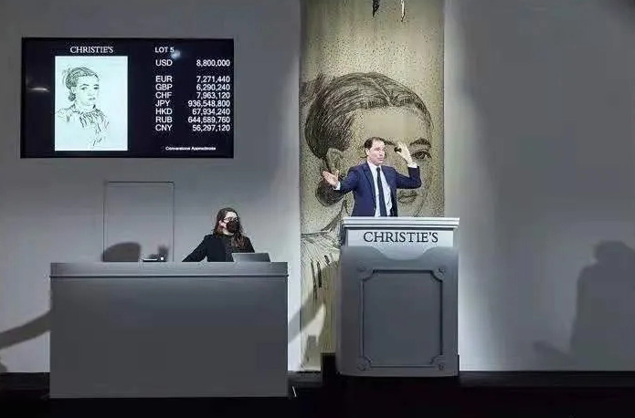梵高纸上作品《莫斯梅半身像》1043.6万美元成交