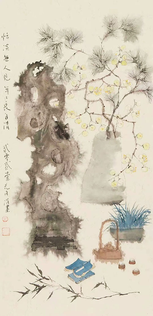 春天的故事：上海中国画院名家作品展在陆俨少艺术院展出