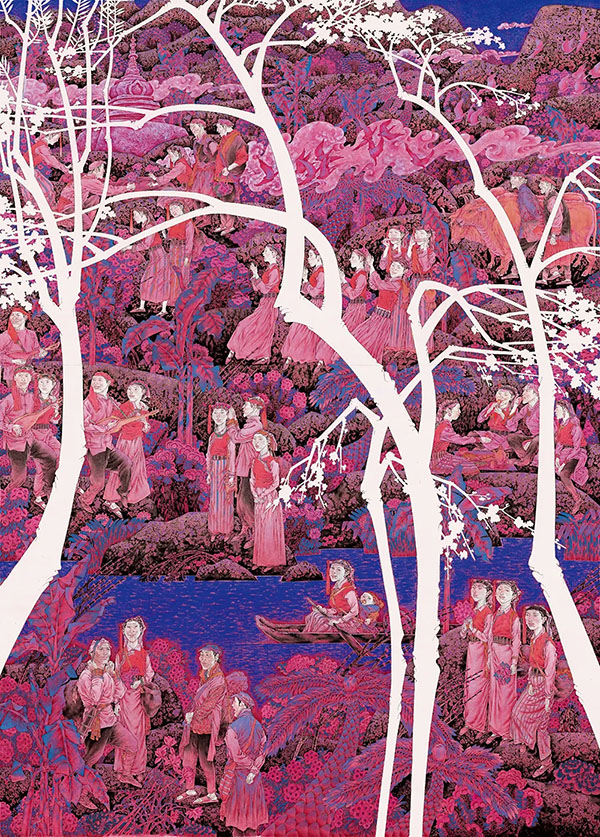 第十一届全国工笔画作品展在中国美术馆开幕