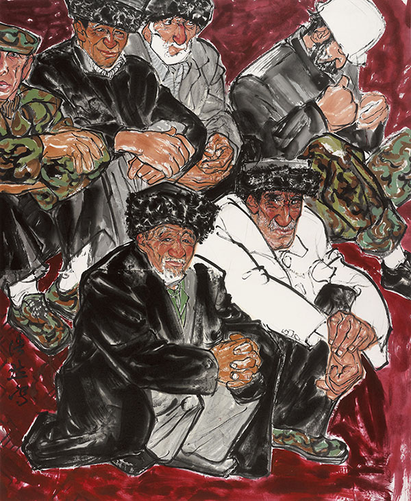 “抱石风骨：首届中国画双年展”在江苏美术馆开幕