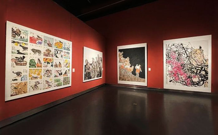 “抱石风骨：首届中国画双年展”在江苏美术馆开幕