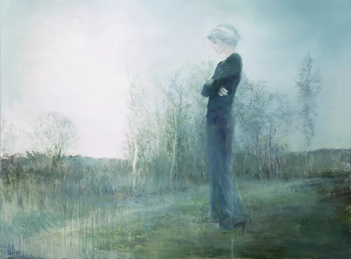 何多苓大型个展“草·色”今日在龙美术馆开展