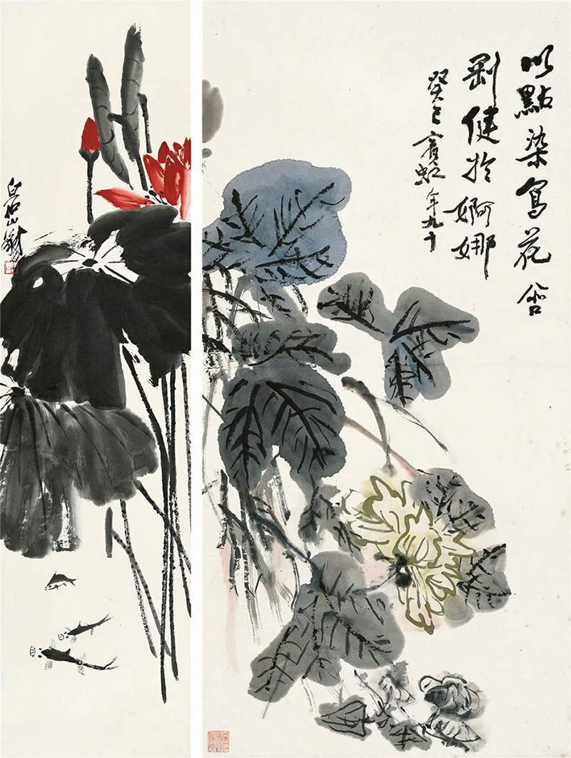  隔花人远天涯近：齐白石·黄宾虹花鸟画展开展