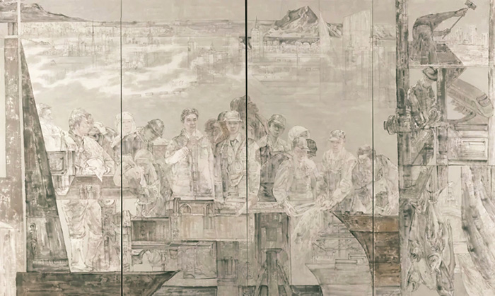 画述百年：山东美术馆馆藏革命历史题材作品展 隆重开幕