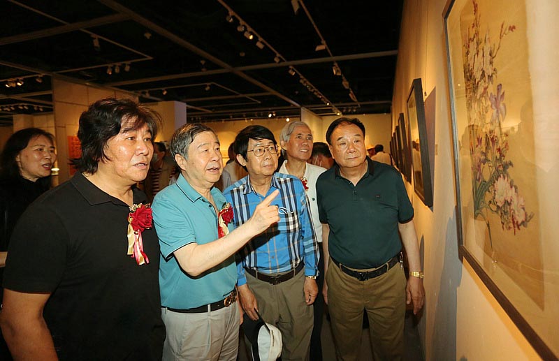 墨彩生辉：王雍天先生国画作品展在天津美术馆启幕