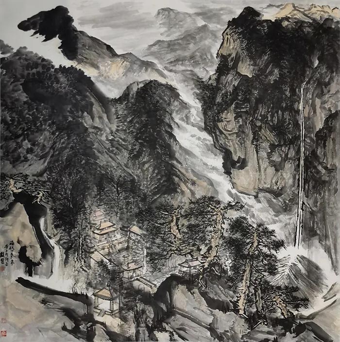 中国美术馆学术邀请系列展“望岳——刘罡山水画展”即将开展