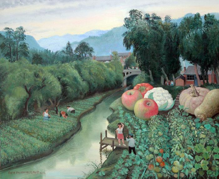 “回望·乡土的温度——陈树中油画作品展”今日在中国美术馆开展