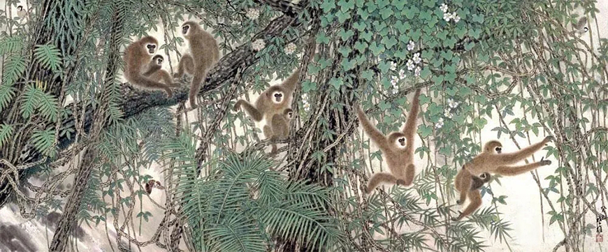 <b>《密林戏猿》</b>