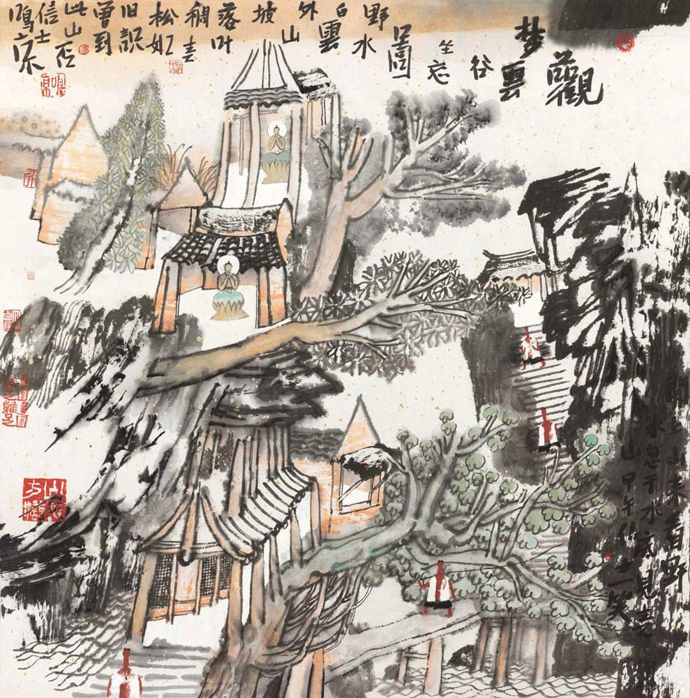 行到水穷处 坐看云起时：姚鸣京的山水画