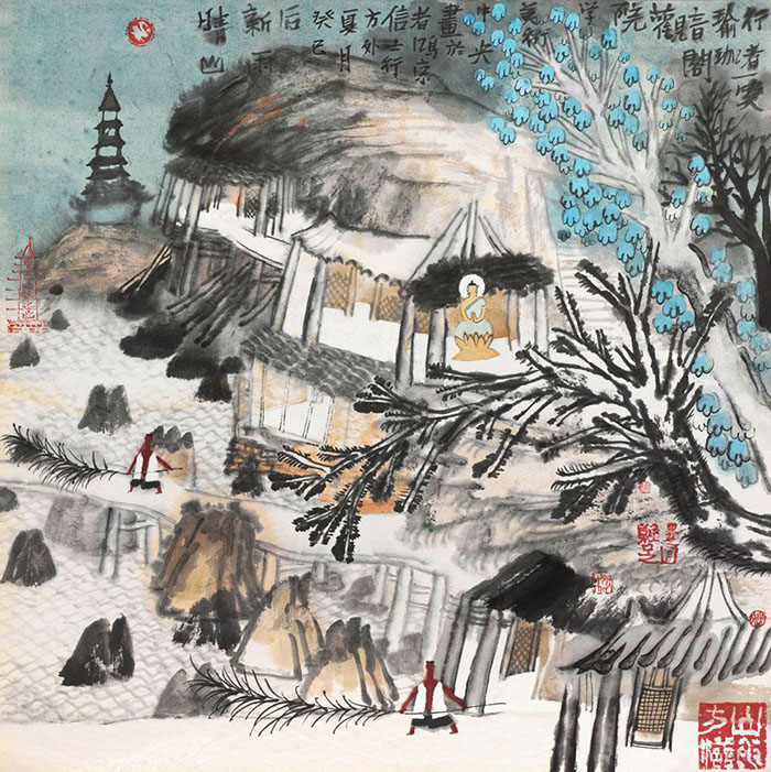 行到水穷处 坐看云起时：姚鸣京的山水画