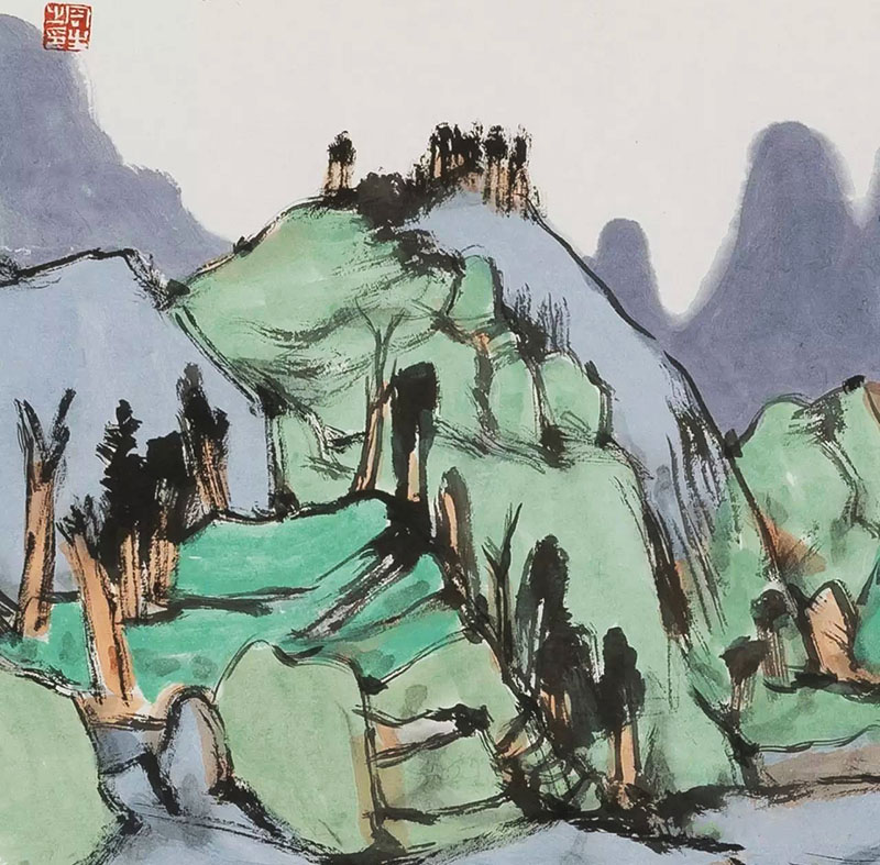 青山收笔底 绿水涌毫端：林容生的山水世界