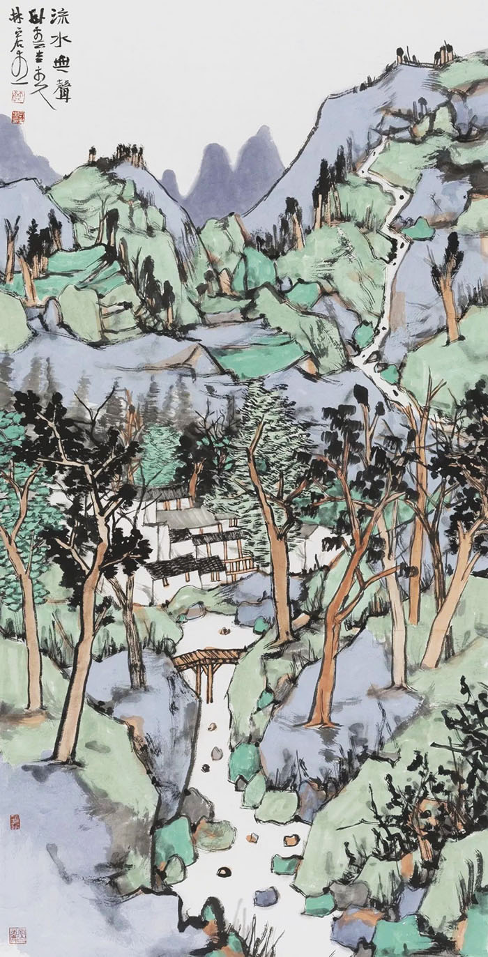 青山收笔底 绿水涌毫端：林容生的山水世界