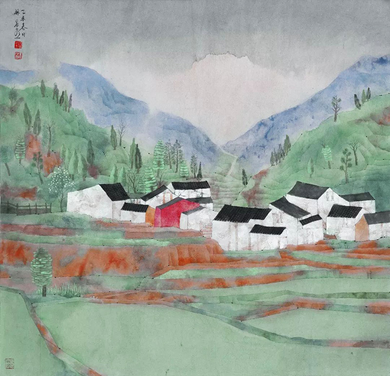 青山收笔底 绿水涌毫端：林容生的山水世界
